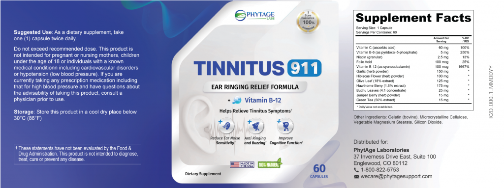 Tinnitus 911 Ingredients